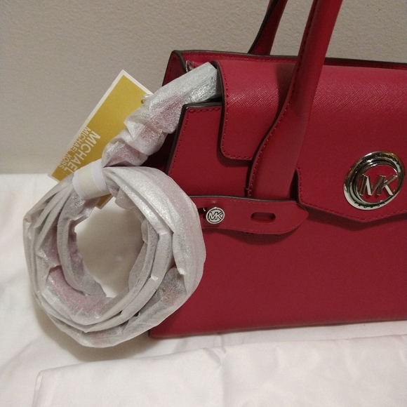 Sold**Michael Kors Carmen Leather Belted Satchel - Picture 6 of 12